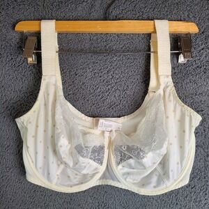 EMPREINTE Bra 30 G Floral Polka Lace Underwire Beige Lingerie Coquette Romantic